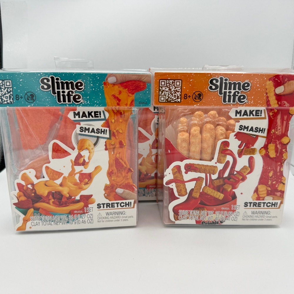 Slime Life Lot Of 3 Nacho x2 French Fries NIB